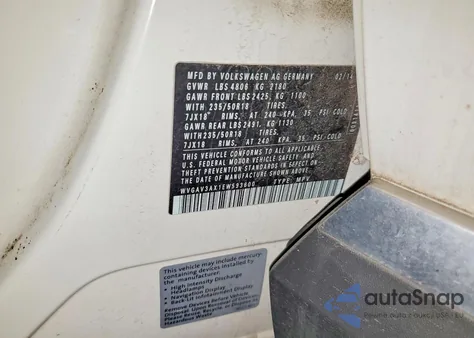 2014 Volkswagen Tiguan S from USA, damaged, VIN WVGAV3AX1EW593600